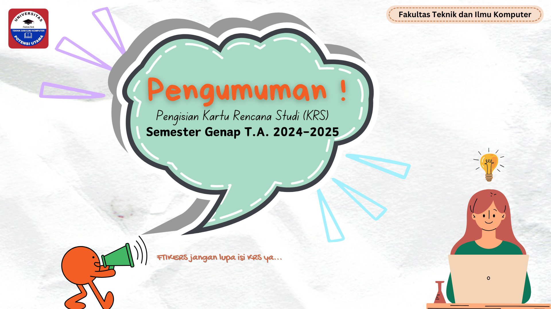 PENGUMUMAN PENGISIAN KRS GENAP T.A. 2024-2025