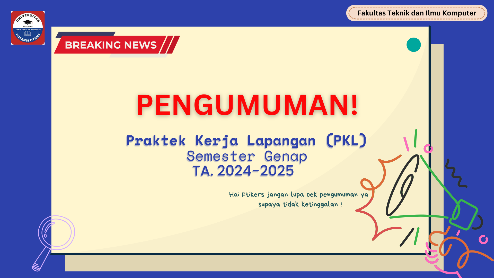 PENGUMUMAN PKL GENAP T.A. 2024-2025