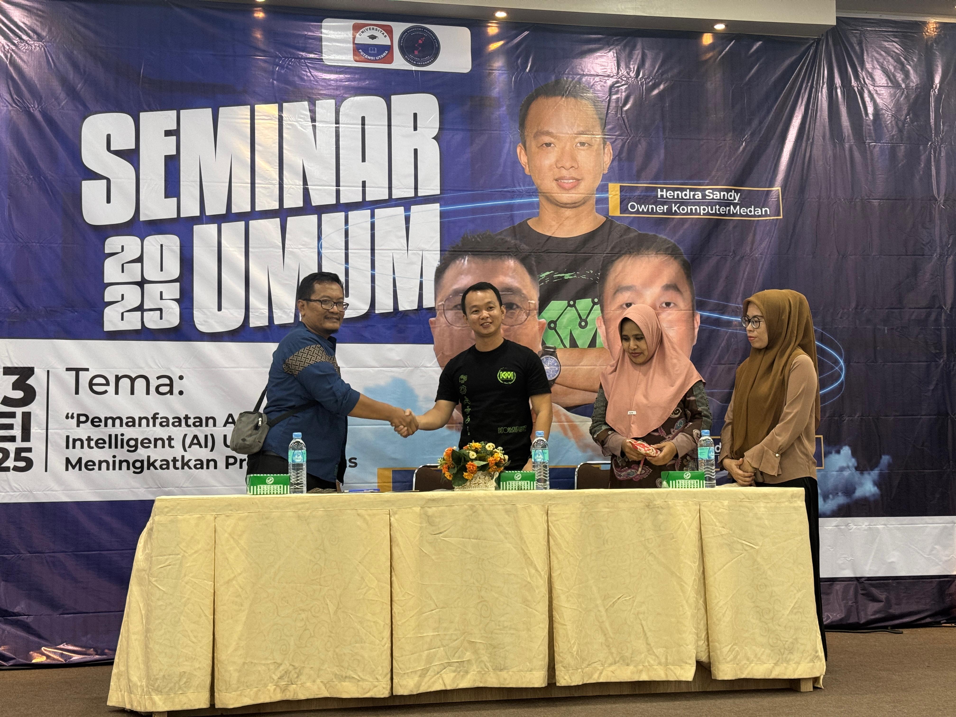 Seminar AI HMPS Sistem Informasi UPU: Pemanfaatan Artificial Intelligence untuk Meningkatkan Produktivitas